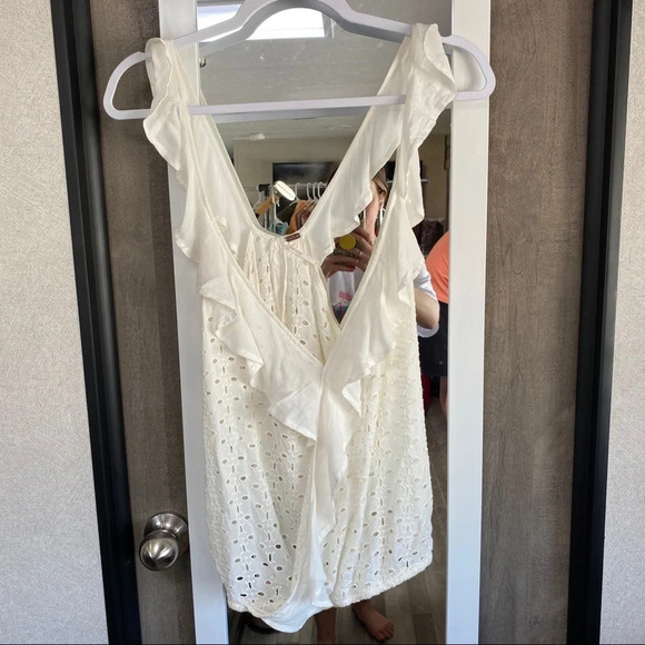 Free People Soulshine Eyelet Tank Top - Picture 4 of 7